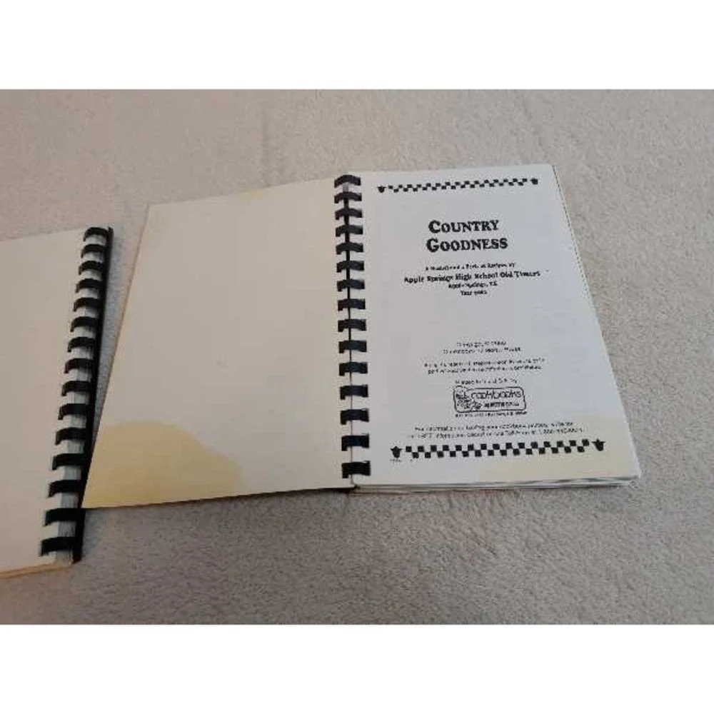 Country Goodness Cookbook Tastes From The Country Recipes Lot Of 2 Vintage